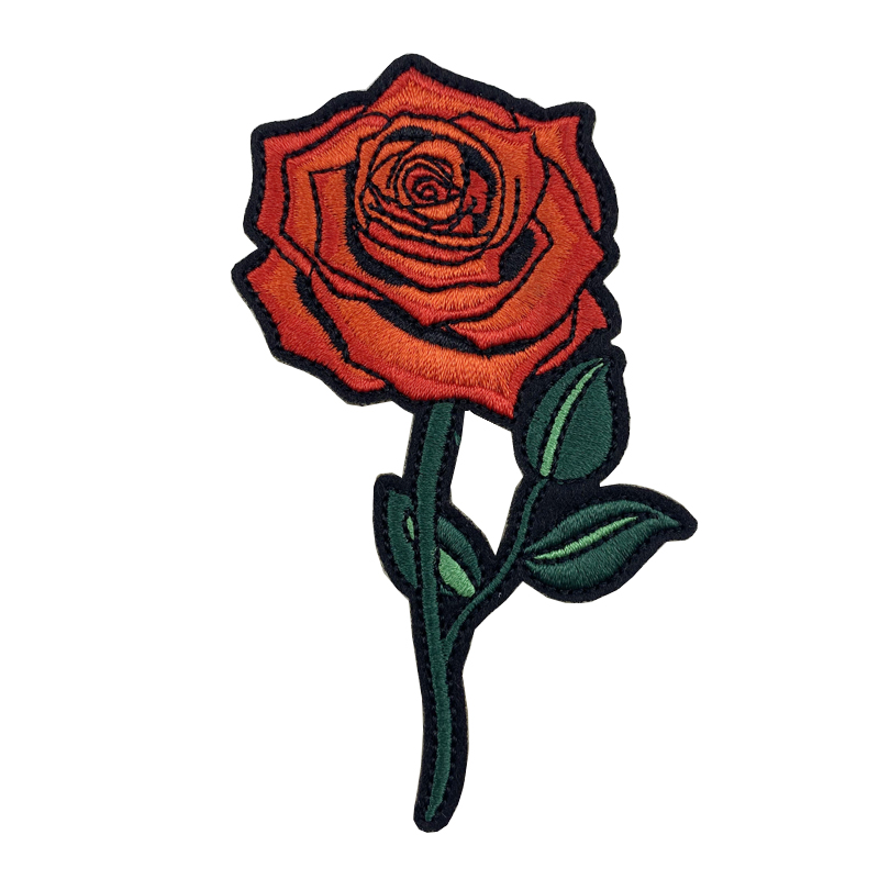 Floral Private Label Stickerei-Patch für Kleidung