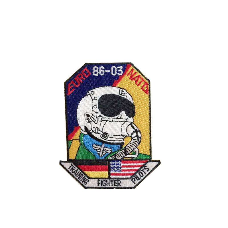 Markenlogo Bunte Stickerei Patch für Cap