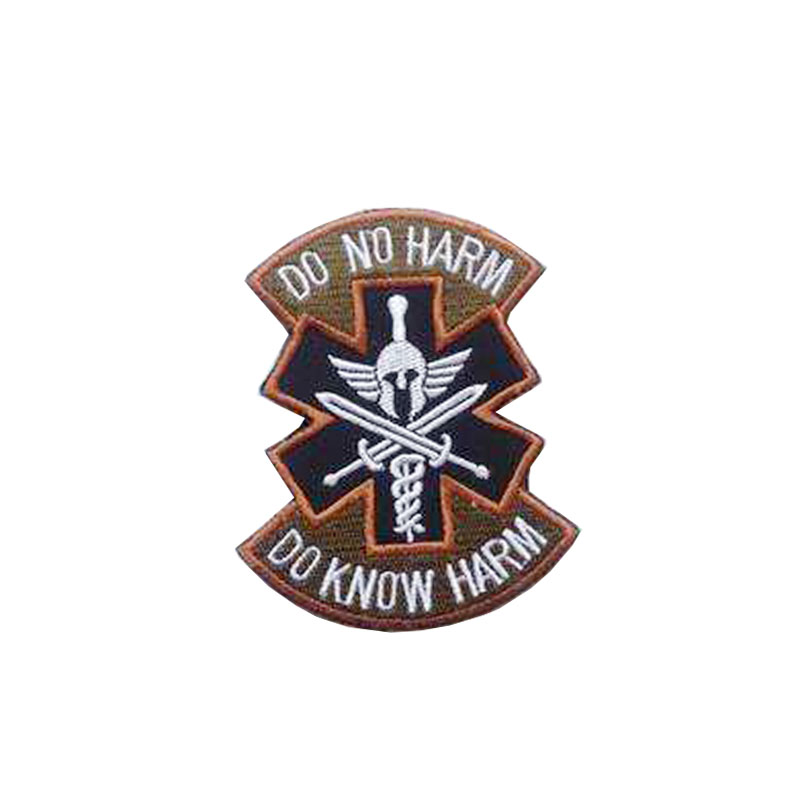Markenlogo, bunter Stickerei-Patch für Hemden