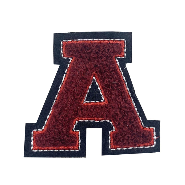 Musterstoff Hochwertiger Chenille-Aufnäher